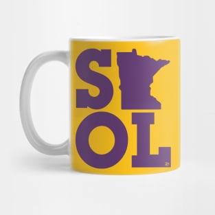 Block "State SKOL" - Stacked (Purple) Mug